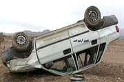 یک فوتی و ۴ مصدوم بر اثر واژگونی یک دستگاه خودروی سواری در محور سلفچگان به قم