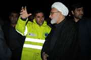 پوشش کامل امدادی اورژانس ۱۱۵ قم در حادثه حریق مخازن نفتی سلفچگان